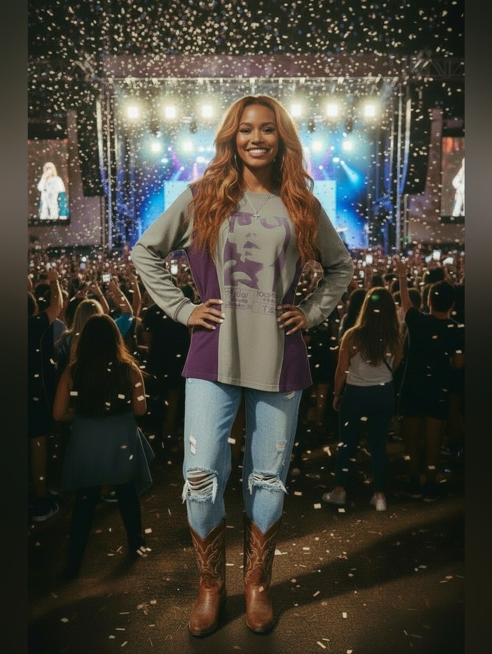 Taylor Swift Midnights Tour Long Sleeve Shirt Size Large
